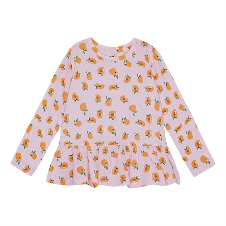 Se BIRKHOLM Peplum Bluse Rosa Fersken hos Smartkidz.dk